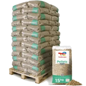 Palet de 80 sacos de pellets Total Energies