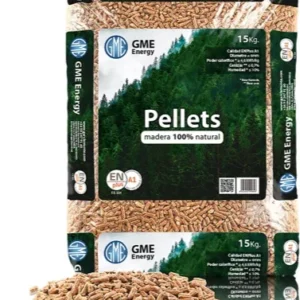 Alternative view of GME Woodpellet – Palet de 77 sacos de 15 kg
