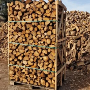 Alternative view of Palet de leña de roble seca 1.500 kg – troncos 35 cm